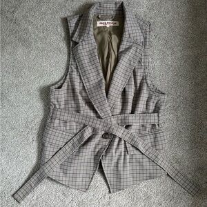 Free People Amber Belted Vest